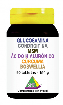 Glucosamina Condroitina MSM Acido Hyalurónico Curcuma Boswellia