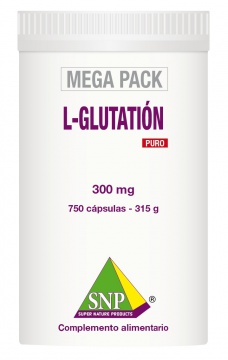 L-Glutatión  300 mg PURO  750 capsules  MEGA PACK